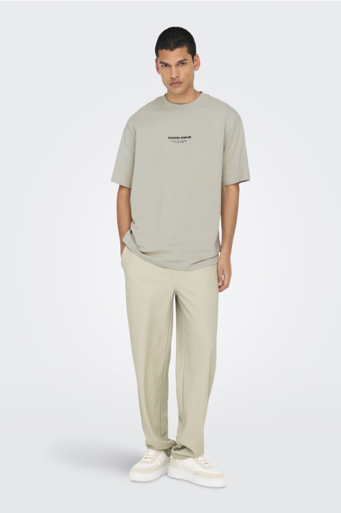 ONSCURATED RLX PRINT SS TEE 22030925 SILVER LINING